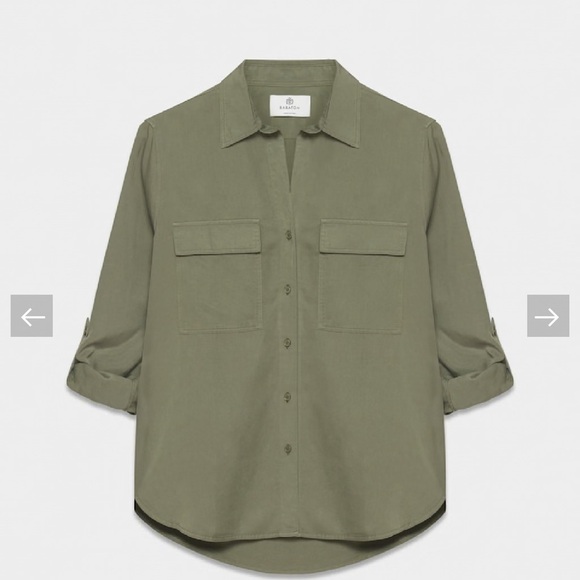 Babaton by Aritzia Fez Utility Shirt – Olive Green – XL - Picture 2 of 9